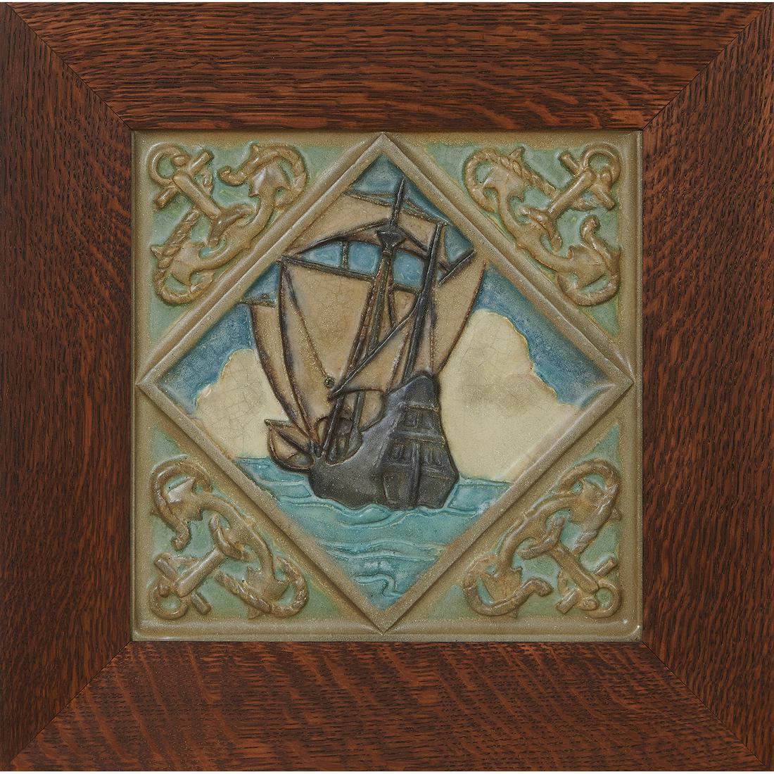 Rookwood Pottery Architectural Faience tile (1 of 2)