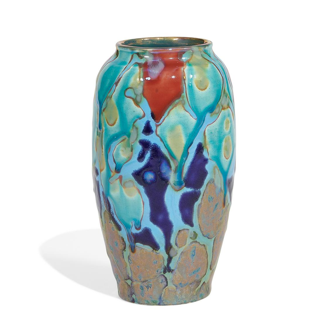 Paul J. Katrich porcelain lusterware vase (1 of 4)