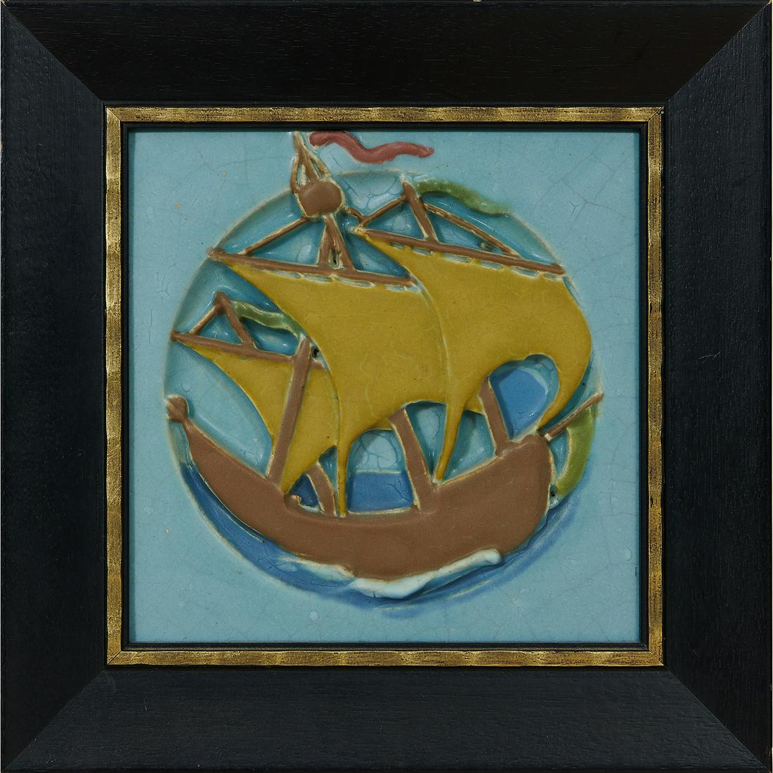 Rookwood Pottery very colorful Architectural tile (1 of 2)