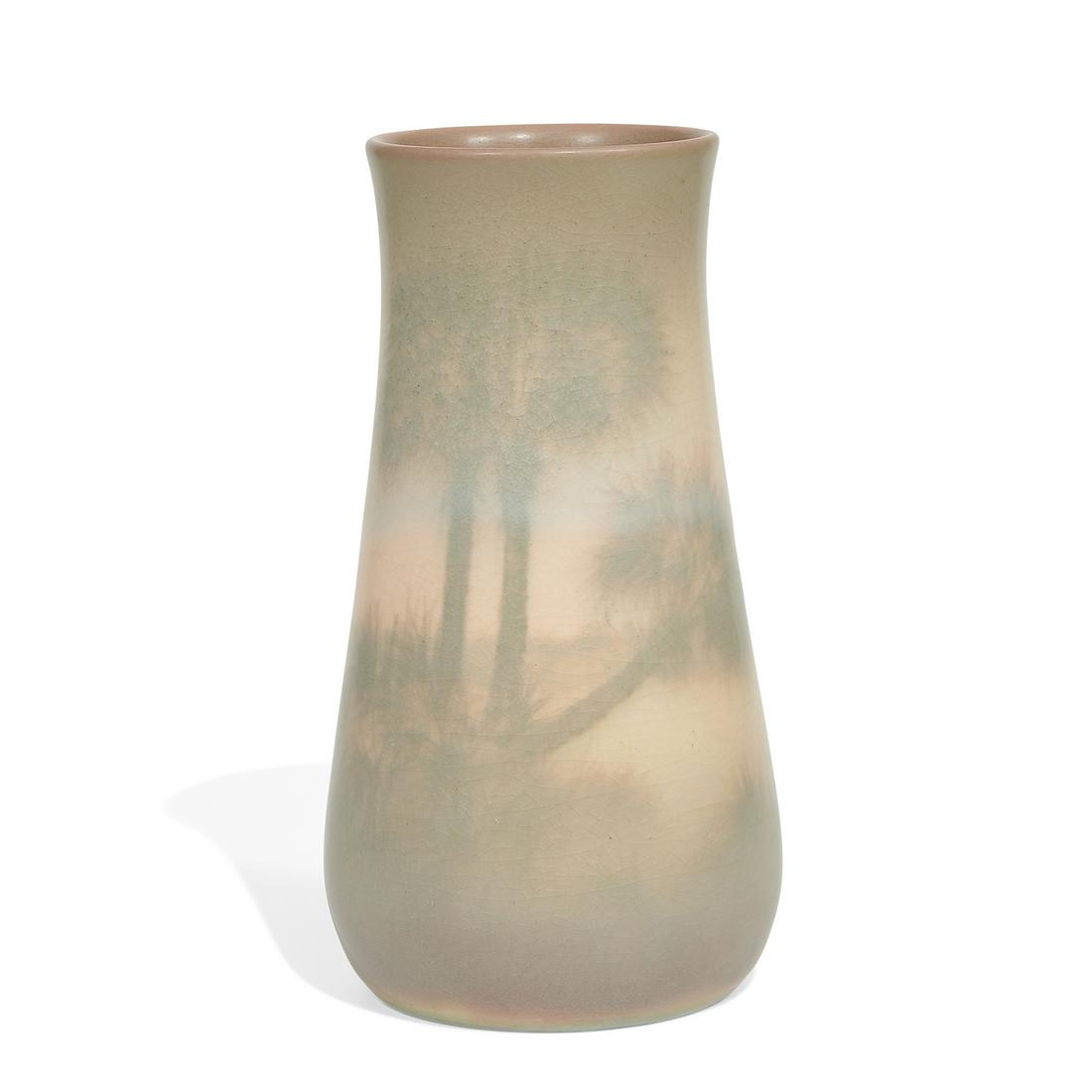 E.T. Hurley, Rookwood Pottery Vellum scenic vase (1 of 4)