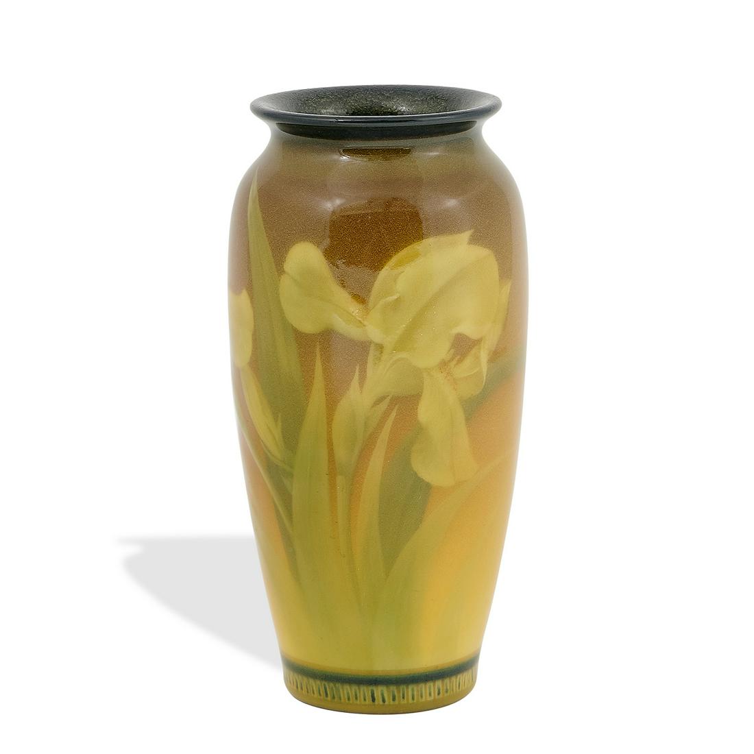 Carl Schmidt, Rookwood Pottery Yellow Tinted vase (1 of 4)