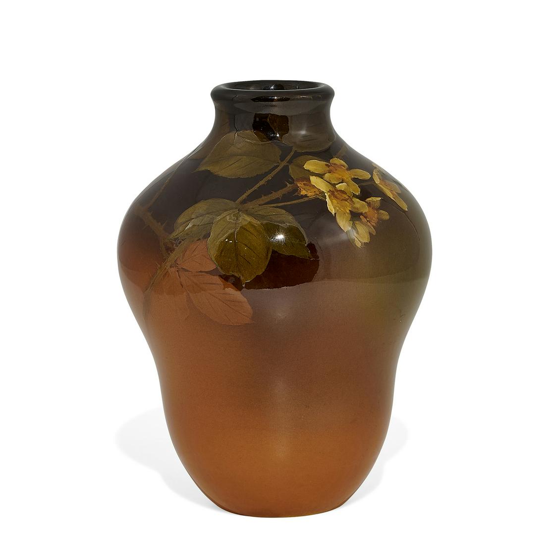 Josephine E. Zettel, Rookwood Standard Glaze vase (1 of 3)