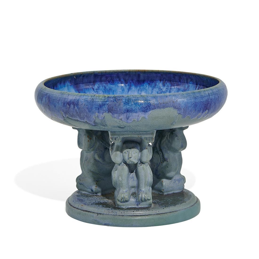 Fulper Pottery Co. earthenware Effigy bowl (1 of 3)