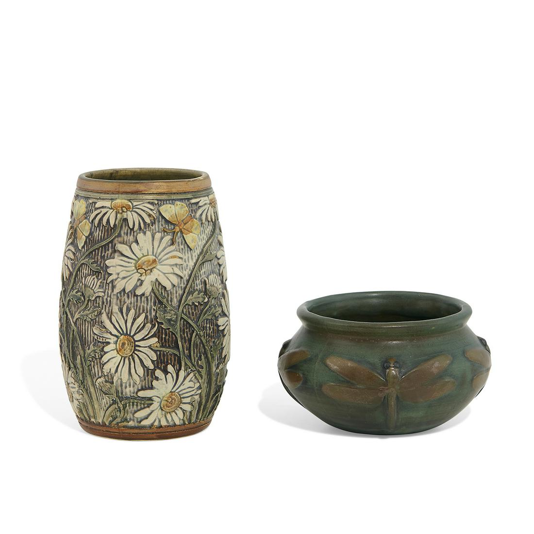 Weller Pottery Co. vases, two (1 of 3)