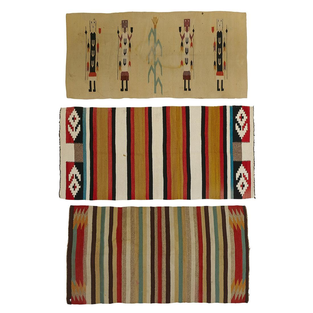 Navajo group of weavings, three (1 of 1)
