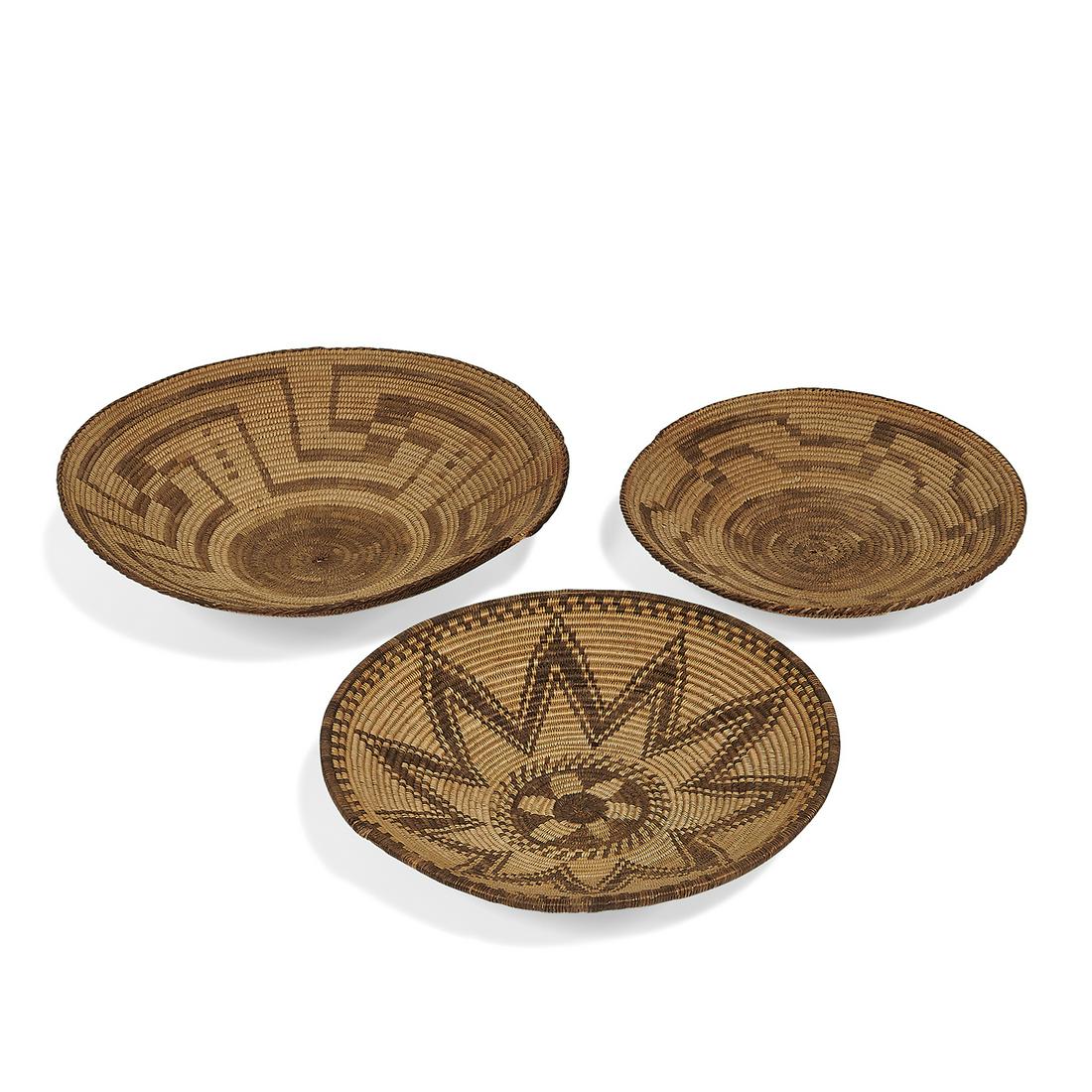 Akimel O'odham / Pima group of baskets, three (1 of 1)