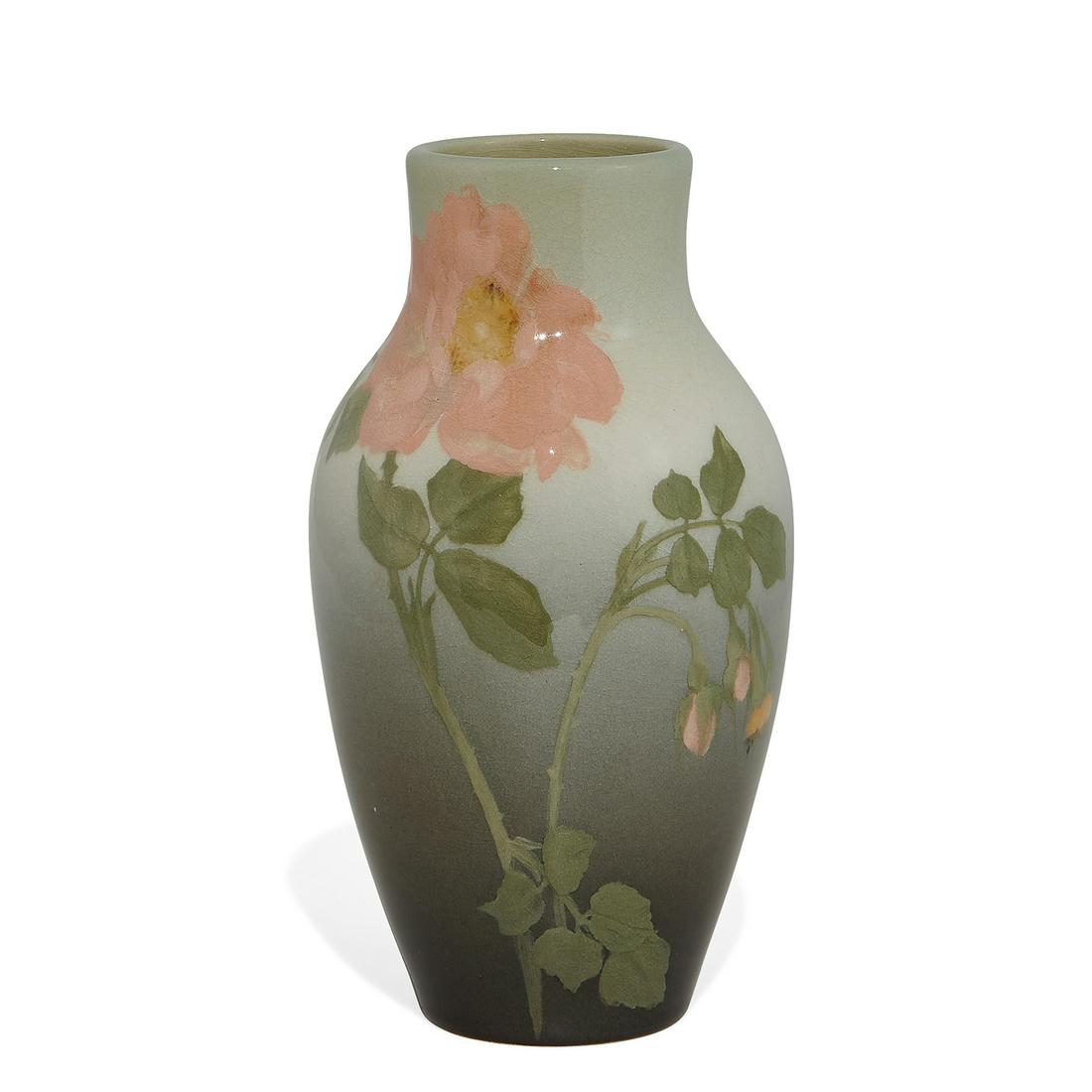 Irene Bishop, Rookwood Pottery Iris glaze vase (1 of 4)