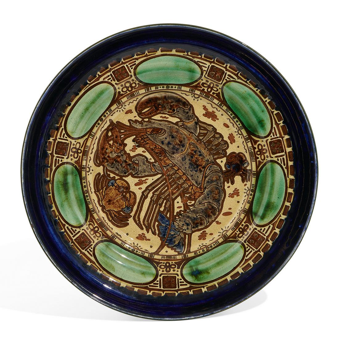 Aris Knikker, Rozenburg Pottery large charger (1 of 2)