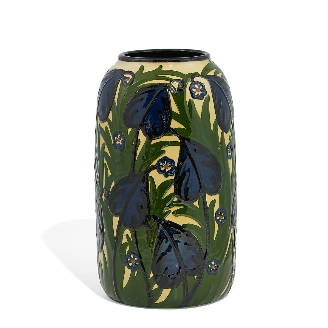 Attr. Max Laeuger, Kandern Keramik vibrant vase (1 of 3)