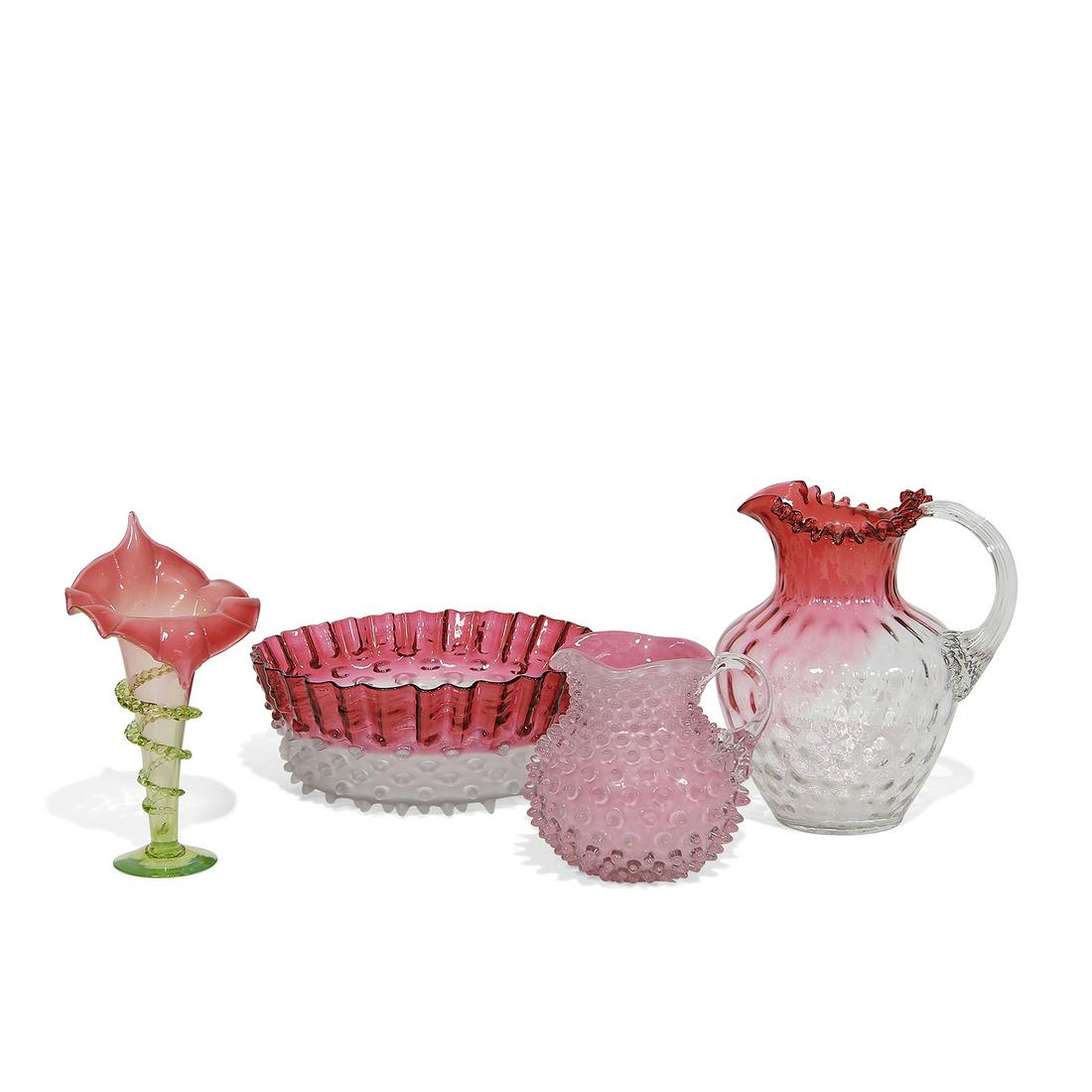 J.H. Hobbs, Brockunier & Co. group of glassware (1 of 3)