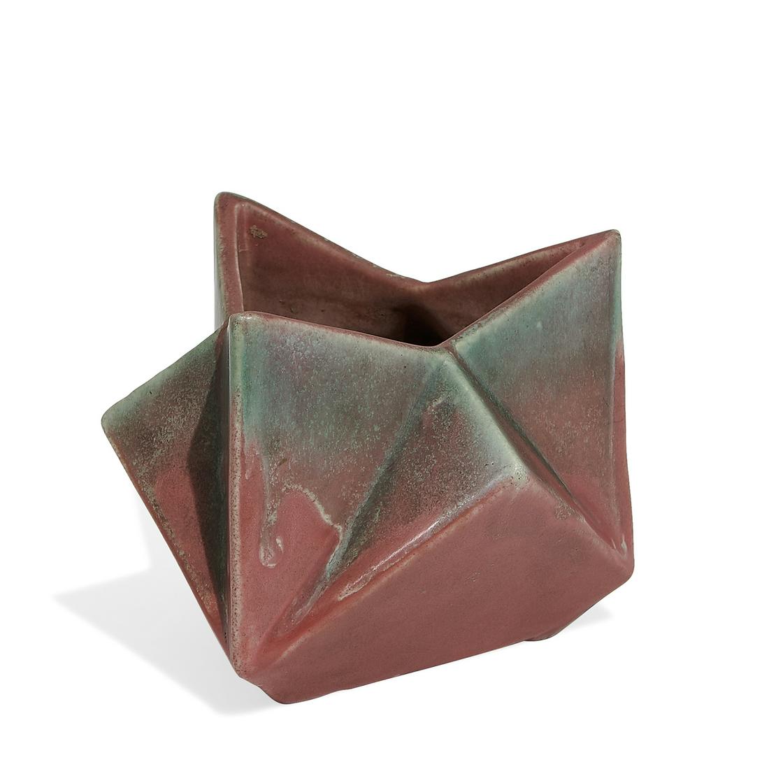 Muncie Pottery, Reuben Haley, Ruba Rombic vase (1 of 4)