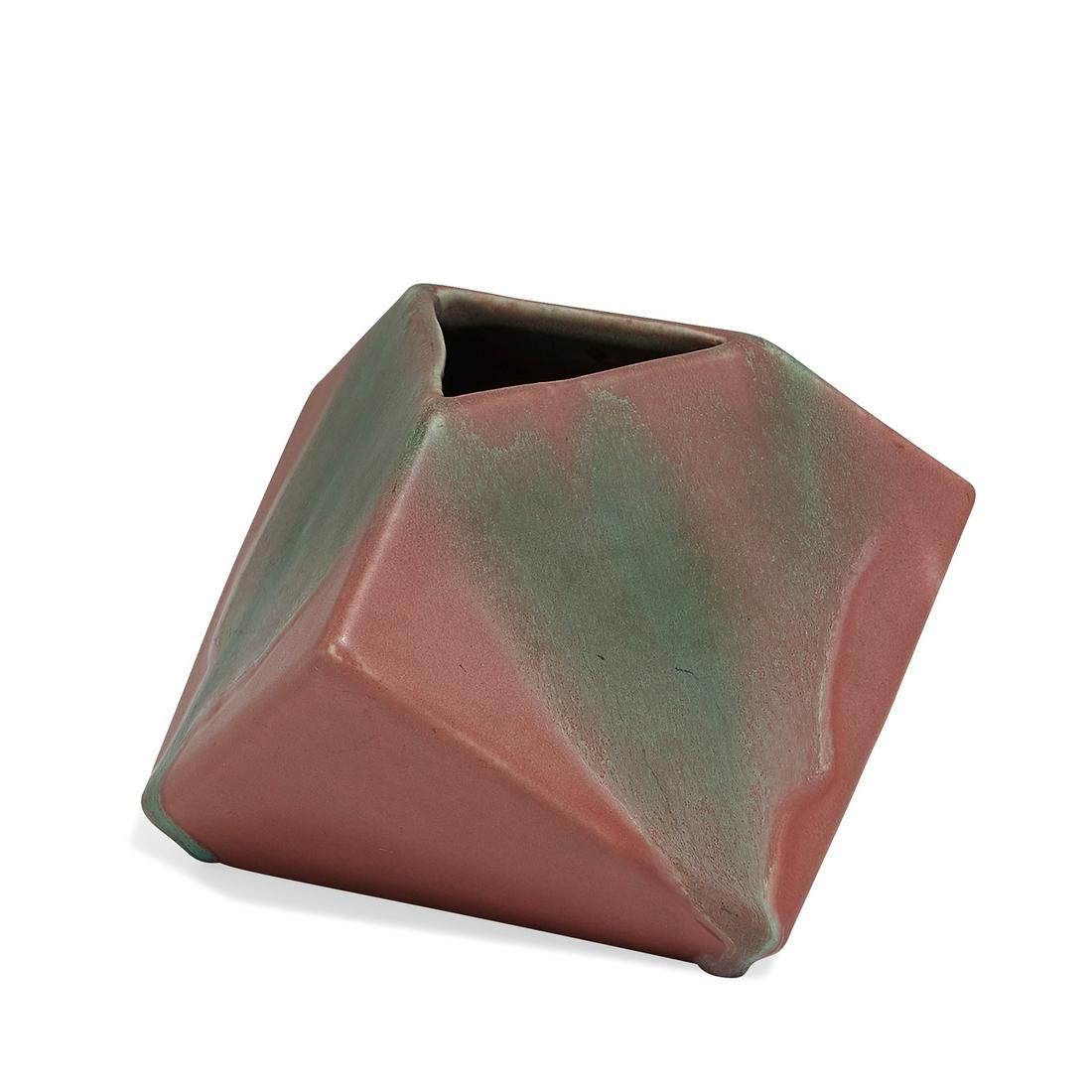 Muncie Pottery, Reuben Haley, Ruba Rombic vase (1 of 5)