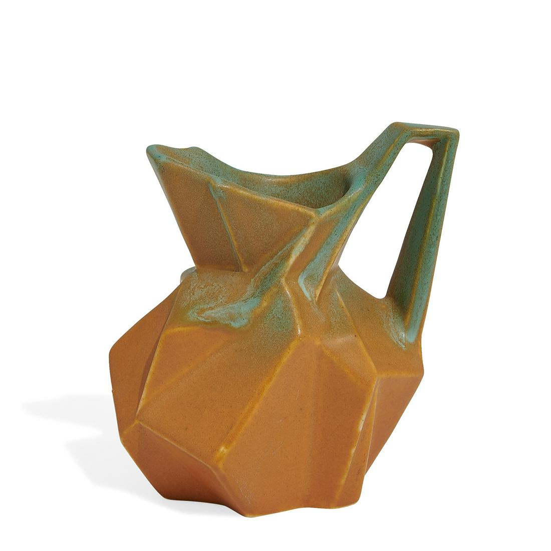 Muncie Pottery, Reuben Haley, Ruba Rombic pitcher (1 of 3)