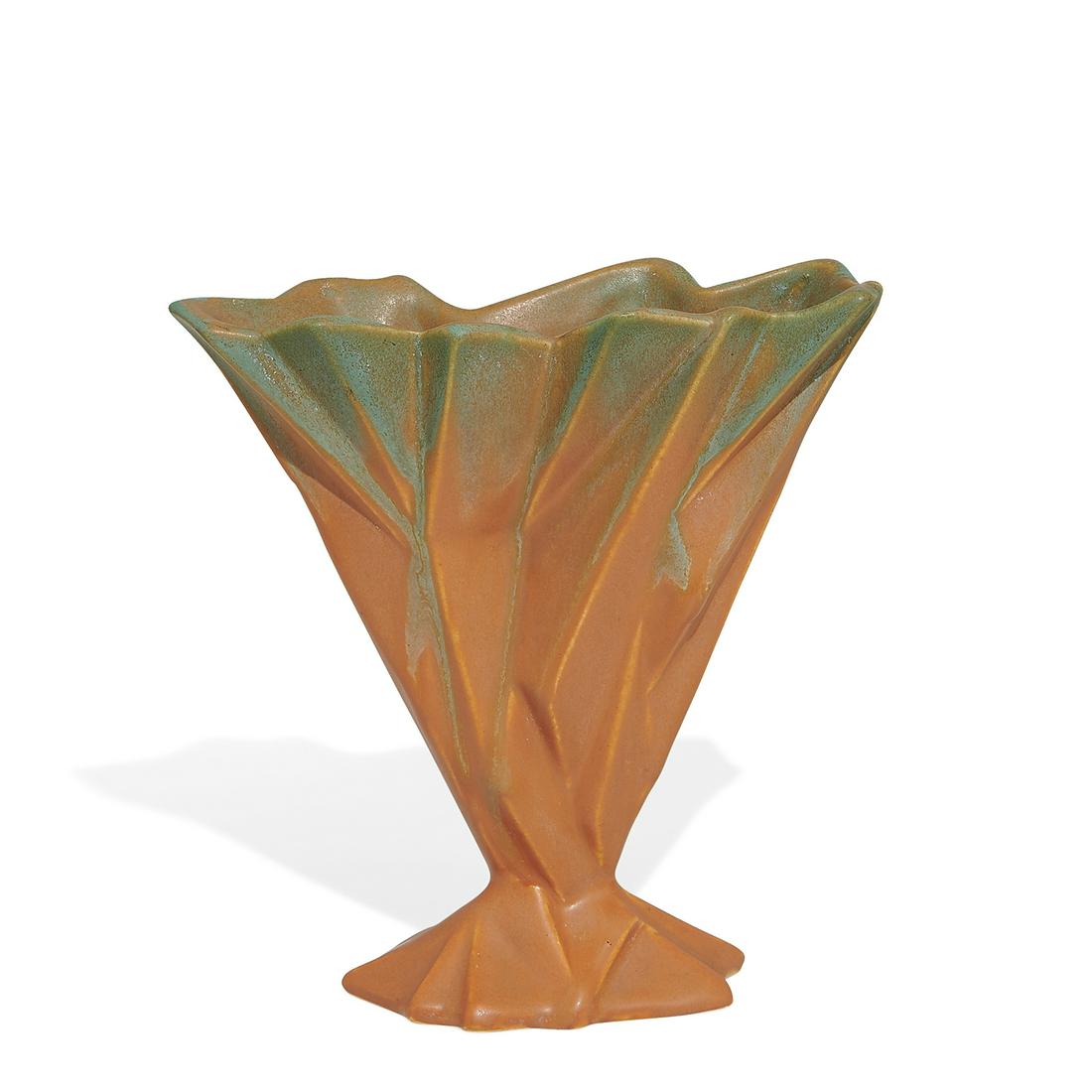 Muncie, Reuben Haley, Ruba Rombic "Fan" vase (1 of 4)