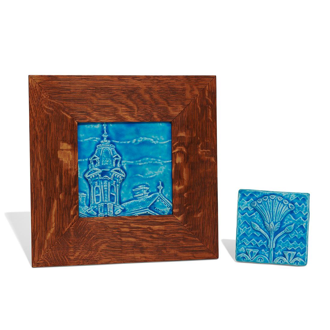Paul J. Katrich early earthenware tiles, two (1 of 2)