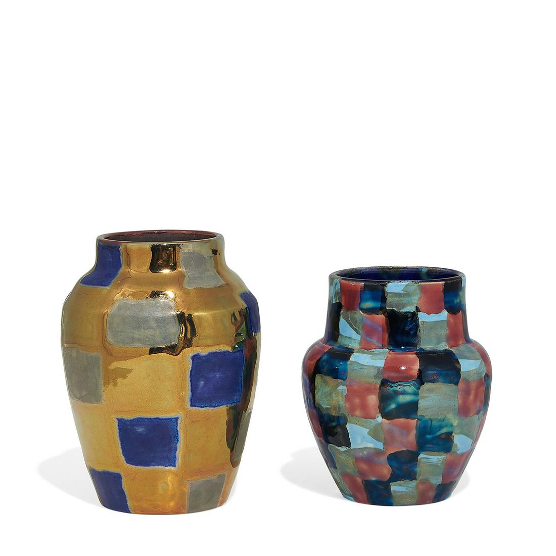 Paul J. Katrich lusterware vases, two (1 of 3)