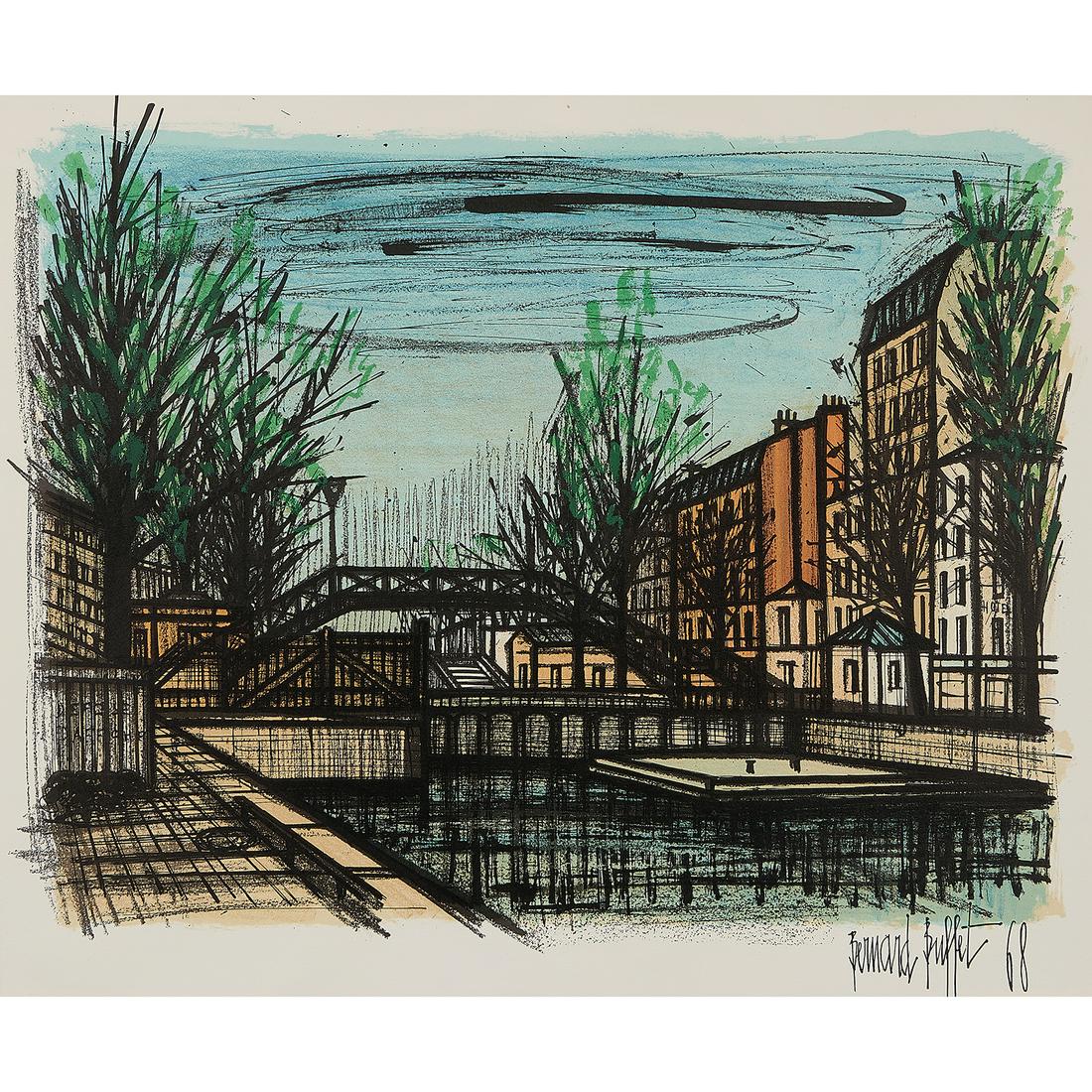 Bernard Buffet, Le Canal Saint-Matin (1 of 2)