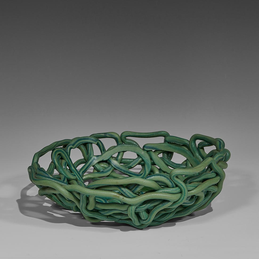 Gaetano Pesce Fish Design bowl: Gaetano Pesce (b. 1939) for Fish Design centerpiece bowl, model 107 Italy, circa 1995 resin stamped mark 'Fish Design 107' 15"w x 14"d x 4 1/2"h