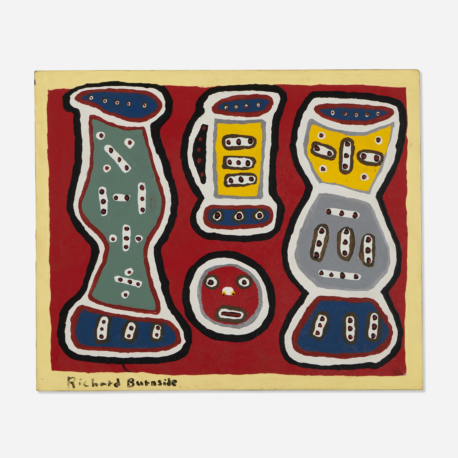Richard Burnside, Untitled (Red Face abstraction) (1 of 4)