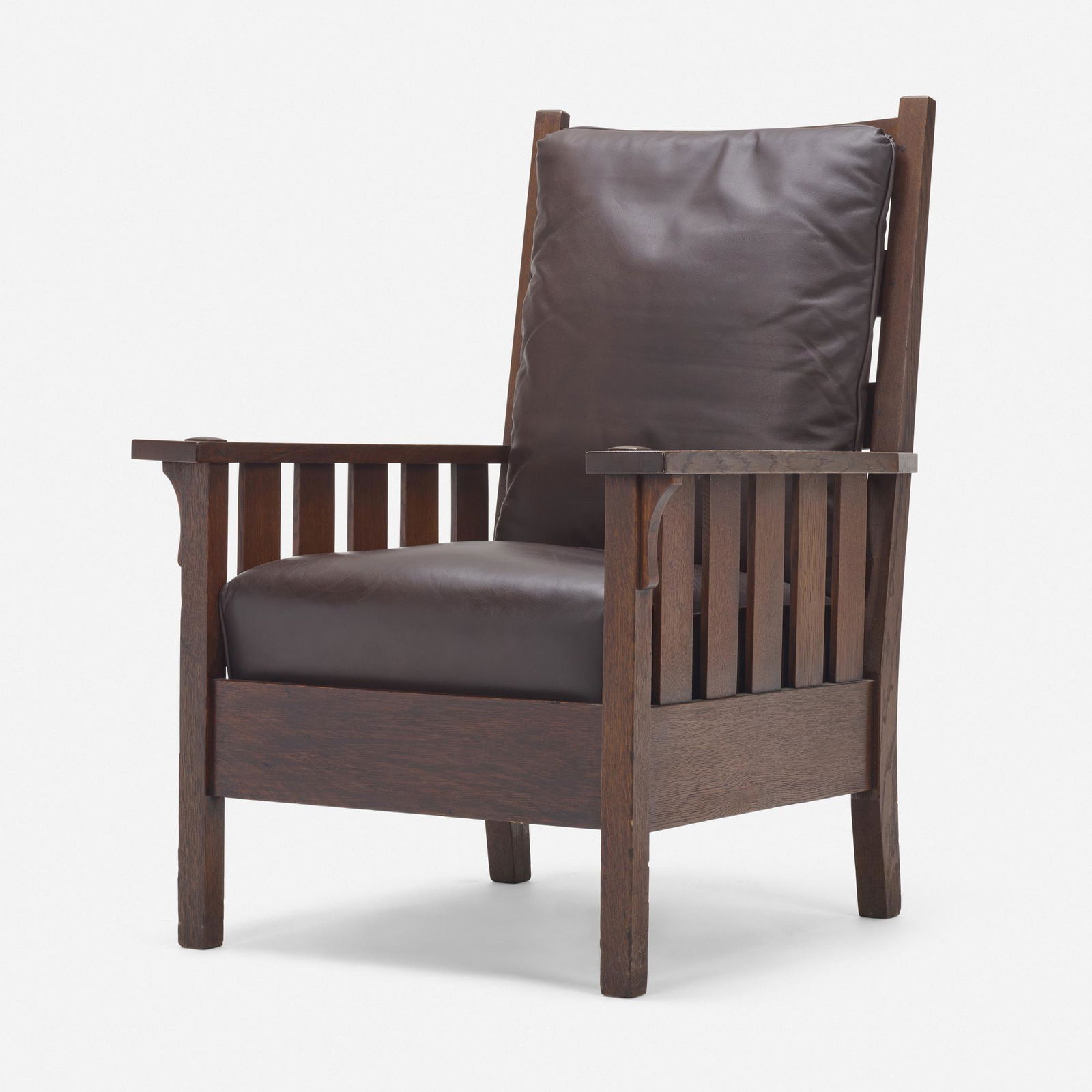 Gustav Stickley, Fixed-back armchair, model 324 (1 of 4)