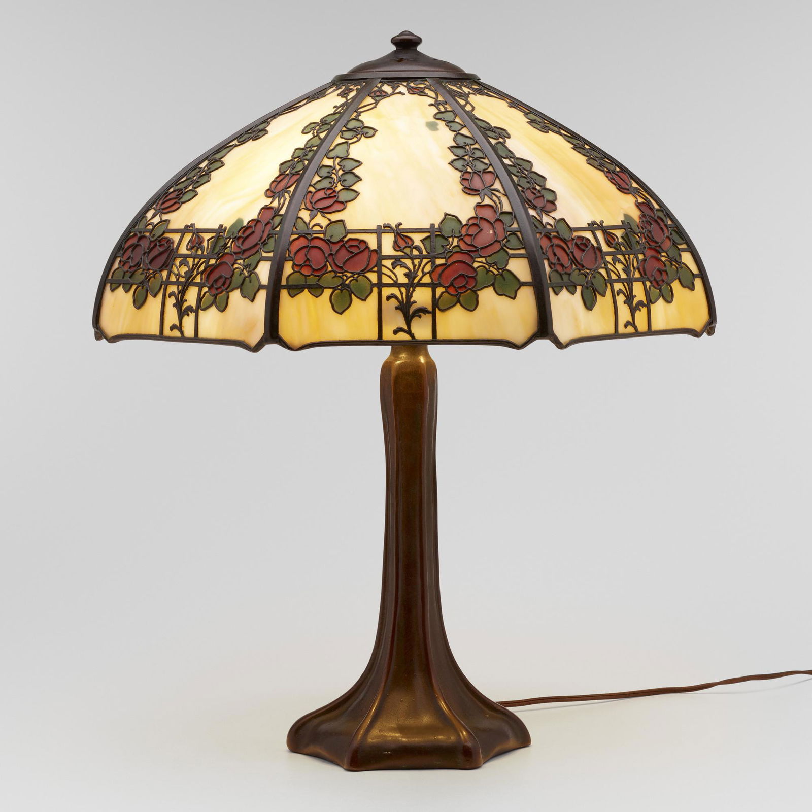 Handel, rose trellis overlay table lamp (1 of 5)