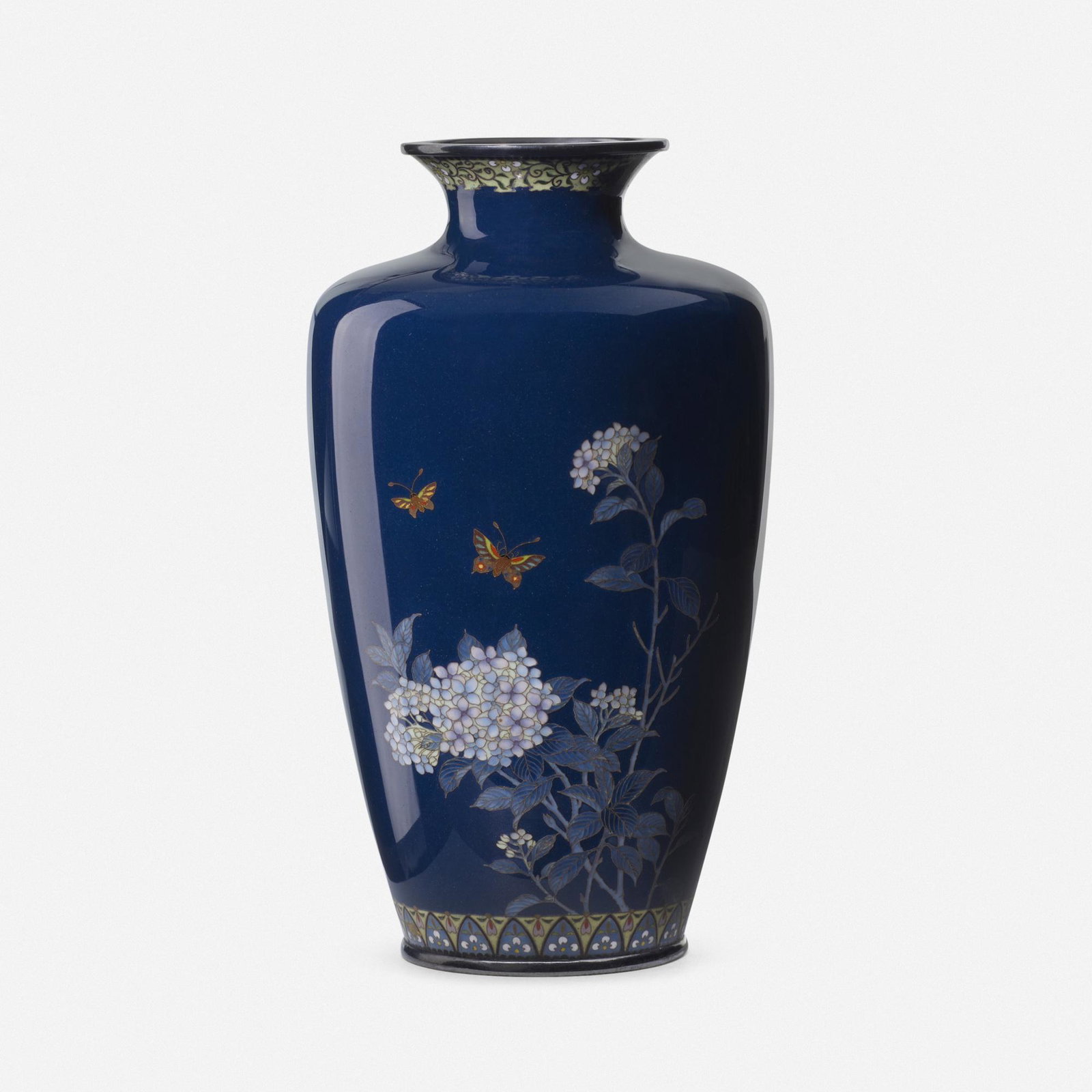 Hayashi Kodenji, Vase with butterflies (1 of 3)