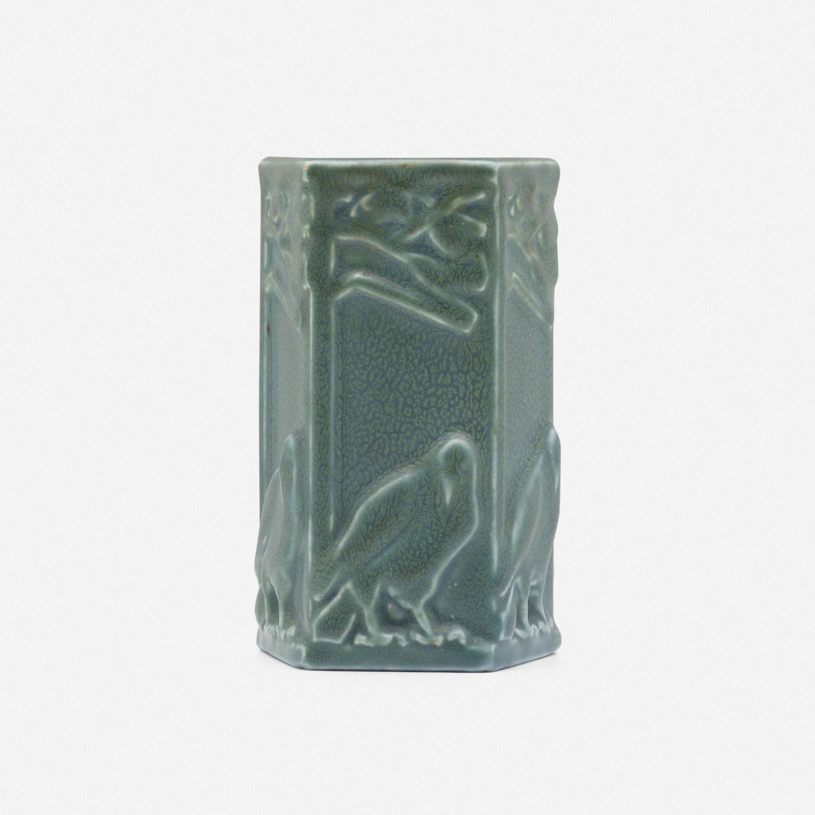Rookwood Pottery, Rook pencil holder (1 of 4)