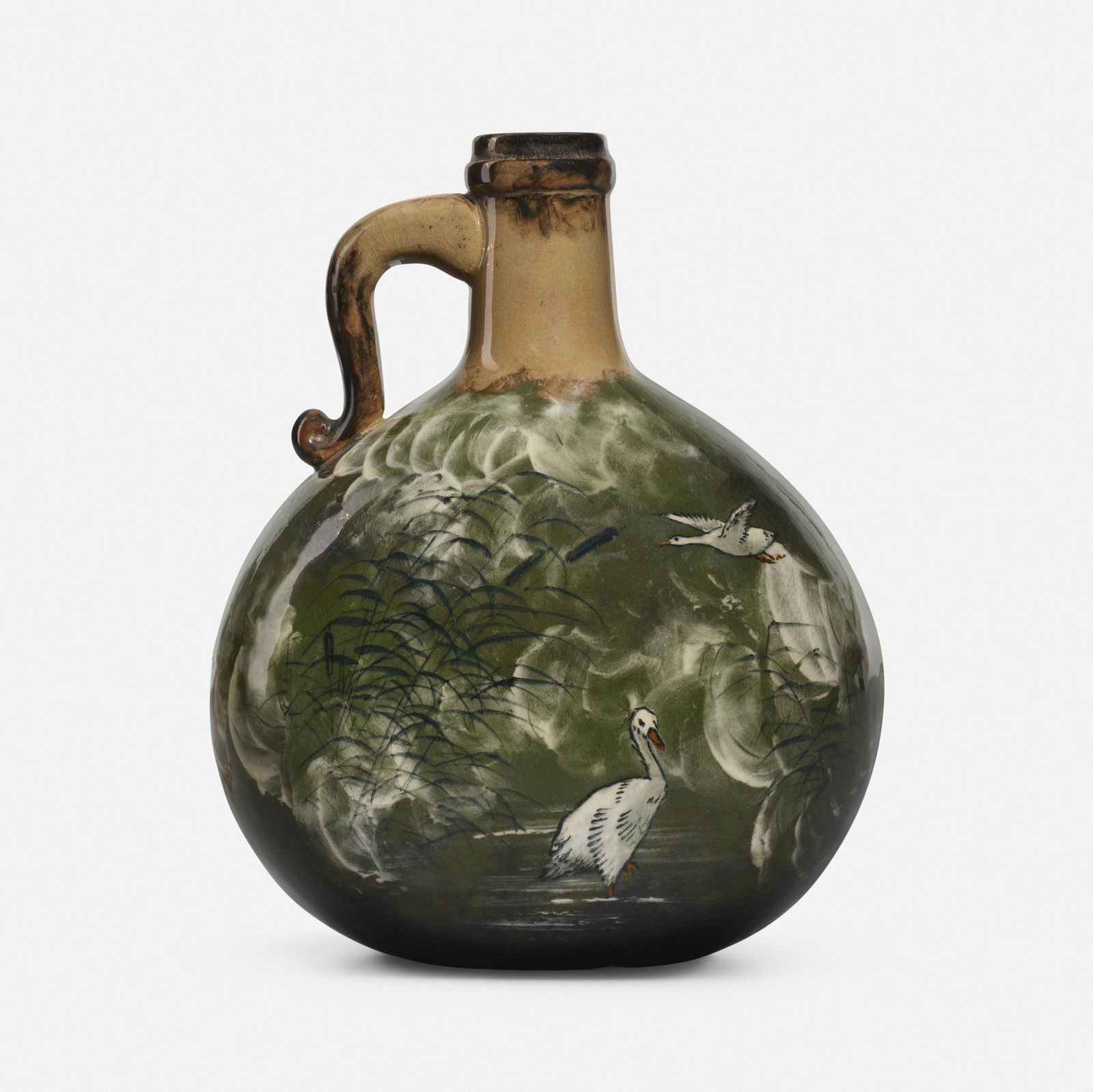 Albert R. Valentiem, Limoges style pilgrim flask (1 of 3)