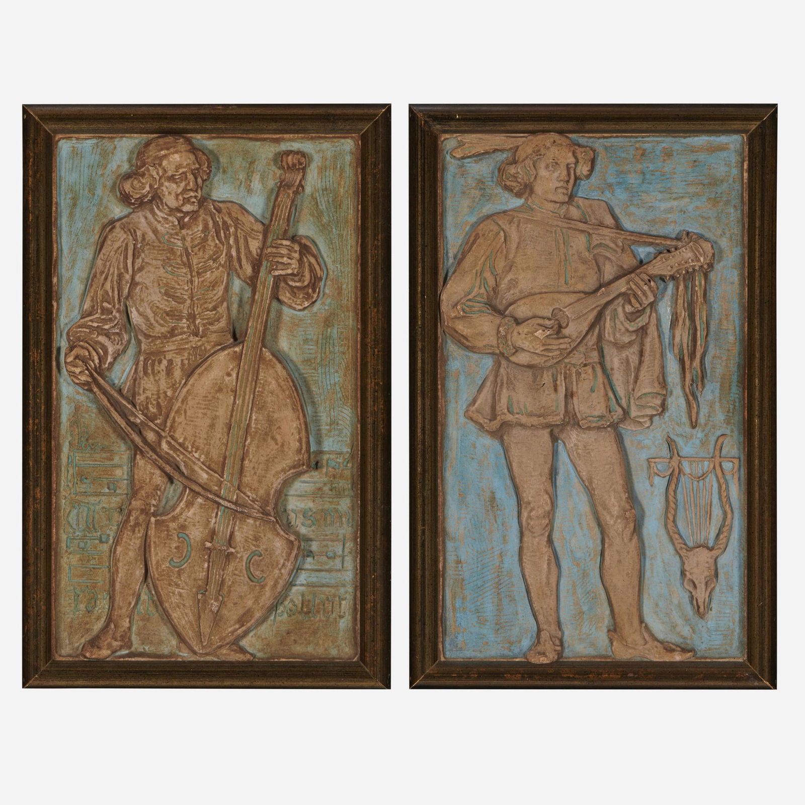 Ernest A. Batchelder, Renaissance musician tiles (1 of 2)