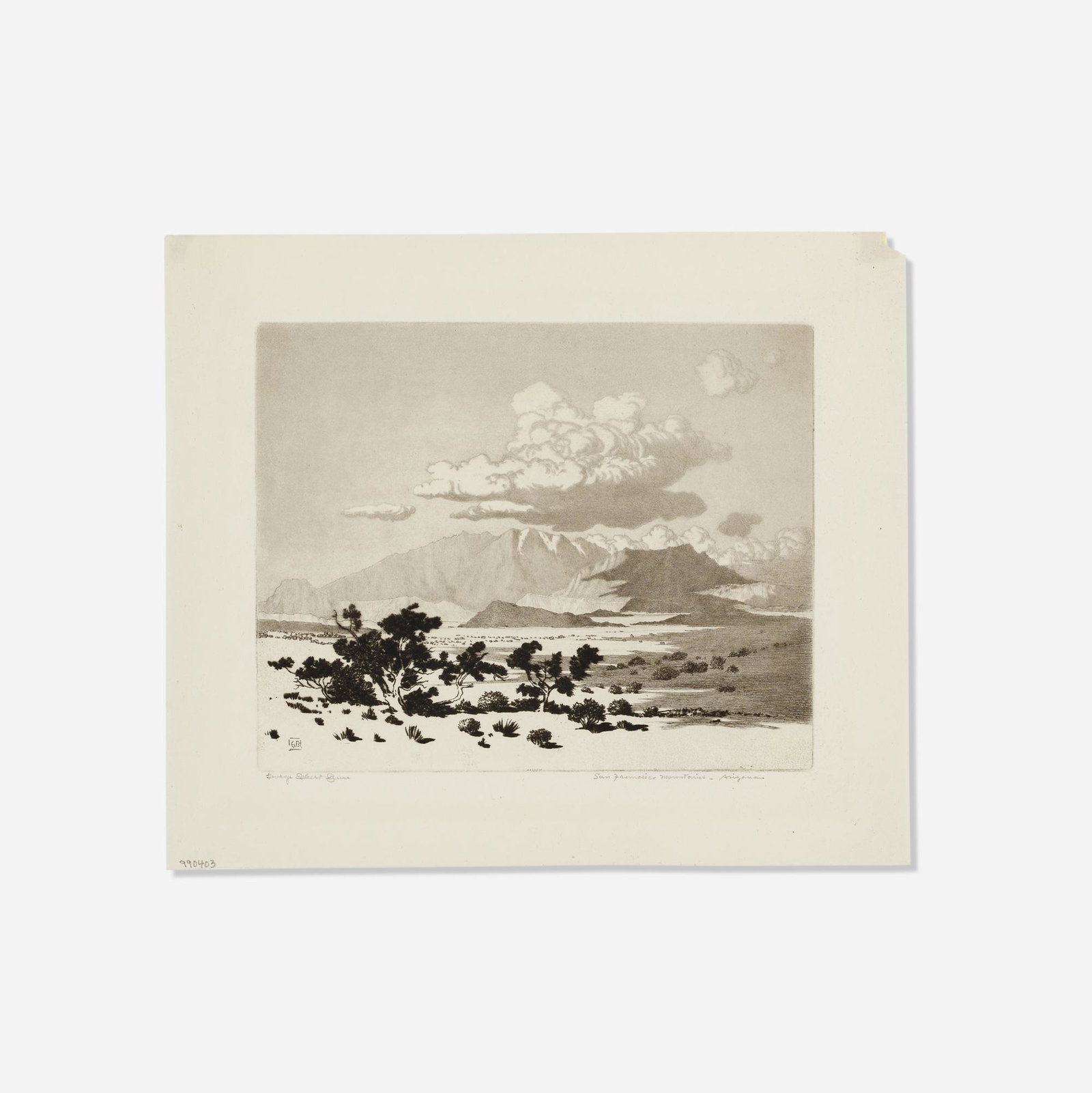 George Elbert Burr, San Francisco Peaks, Arizona No. 2 (1 of 3)