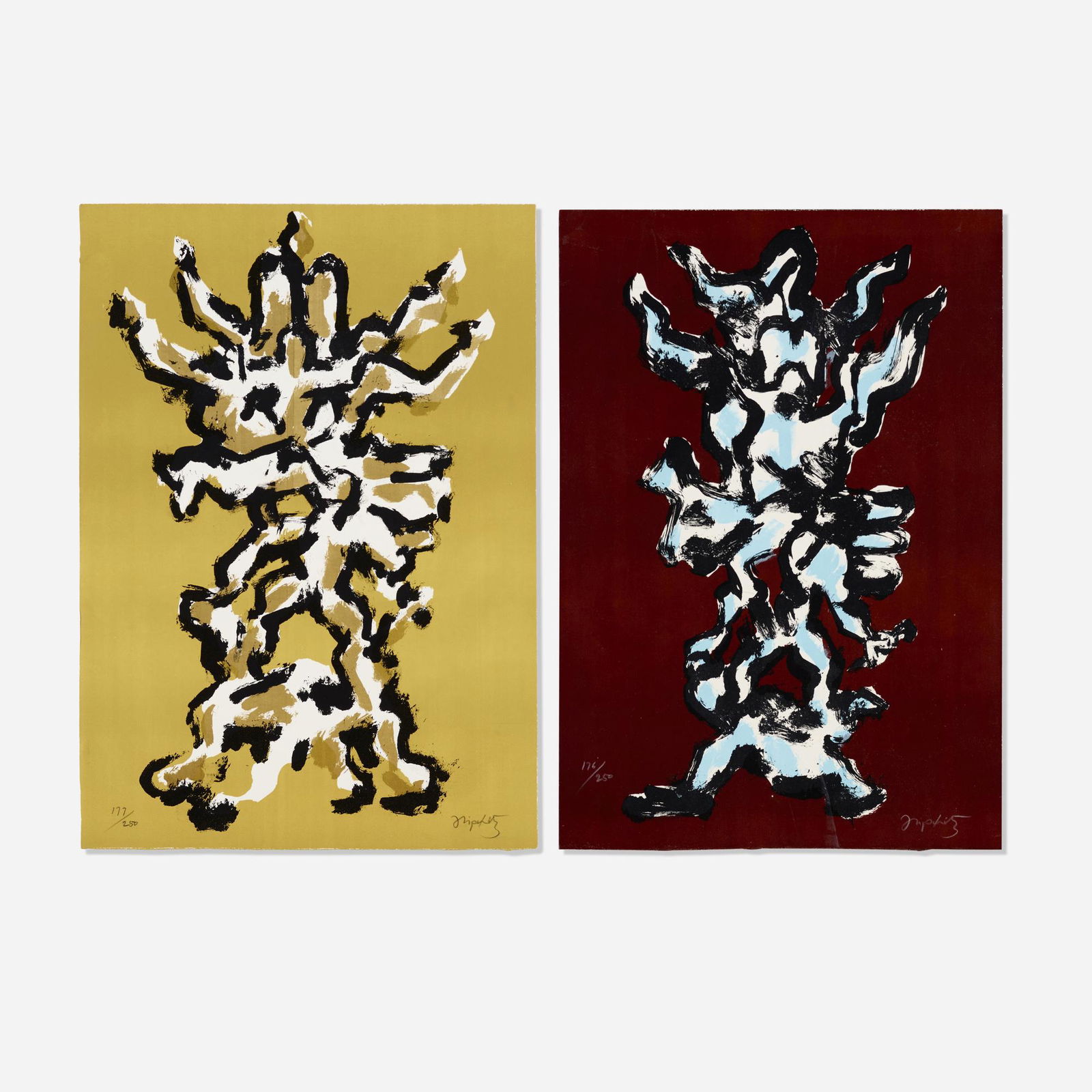 Jacques Lipchitz, Tree of Life (Gold); Tree of Life I (two works) (1 of 2)