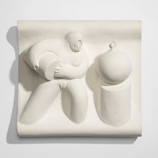 Tom Otterness, Enlightened Worker: Tom Otterness Enlightened Worker 1983plaster 10.5 h x 11.25 w x 3.75 d in (27 x 29 x 10 cm) This work is an artistâ€™s proof 7 of 15 apart from the edition of unknown size published by Brooke