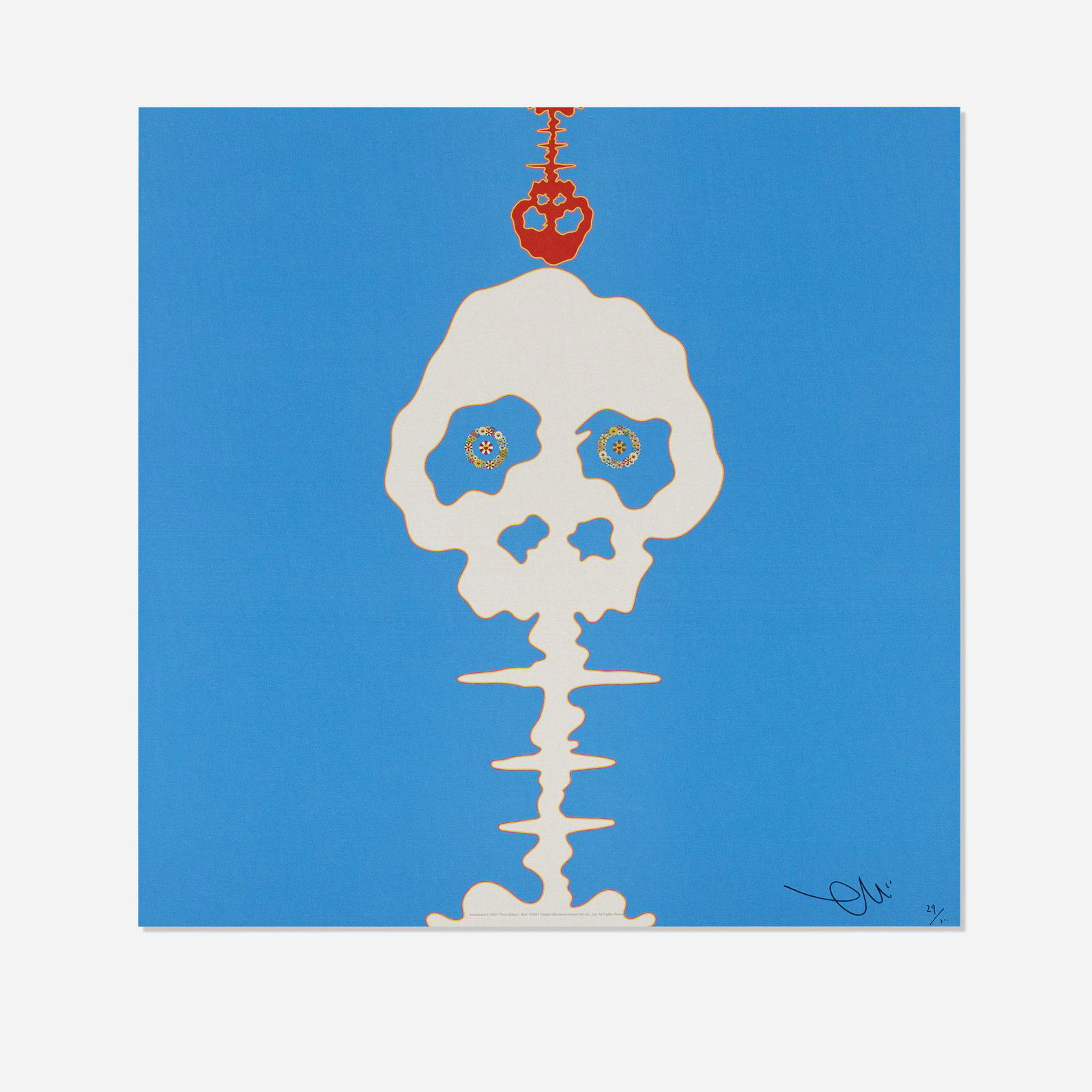 Takashi Murakami, Time Bokan (Blue) (1 of 3)