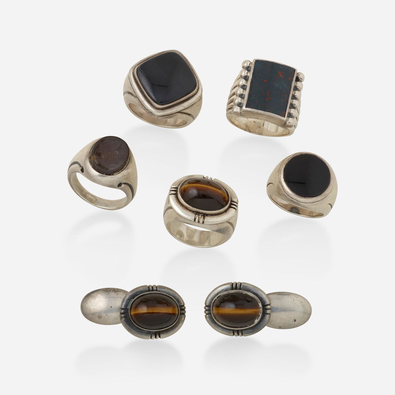 The Kalo Shop, Group of men's jewelry (1 of 2)