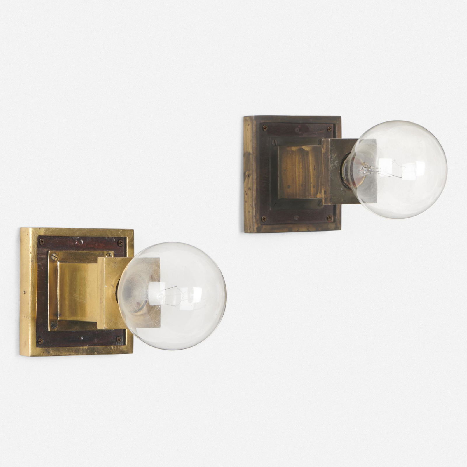 Frank Lloyd Wright, Wall sconces, assembled pair (1 of 2)