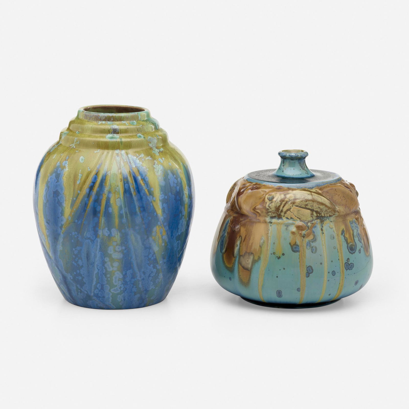 Pierrefonds Pottery, Vase and covered vessel (1 of 5)