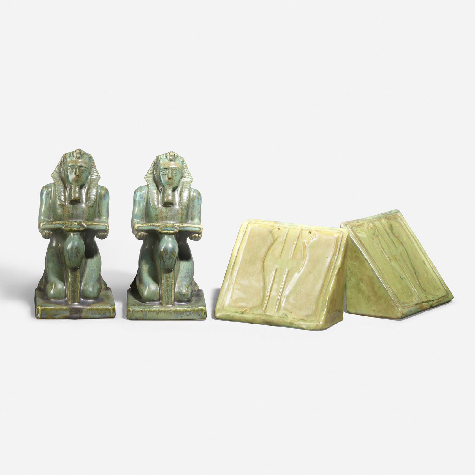 Fulper Pottery, Bookends, set of four (1 of 4)