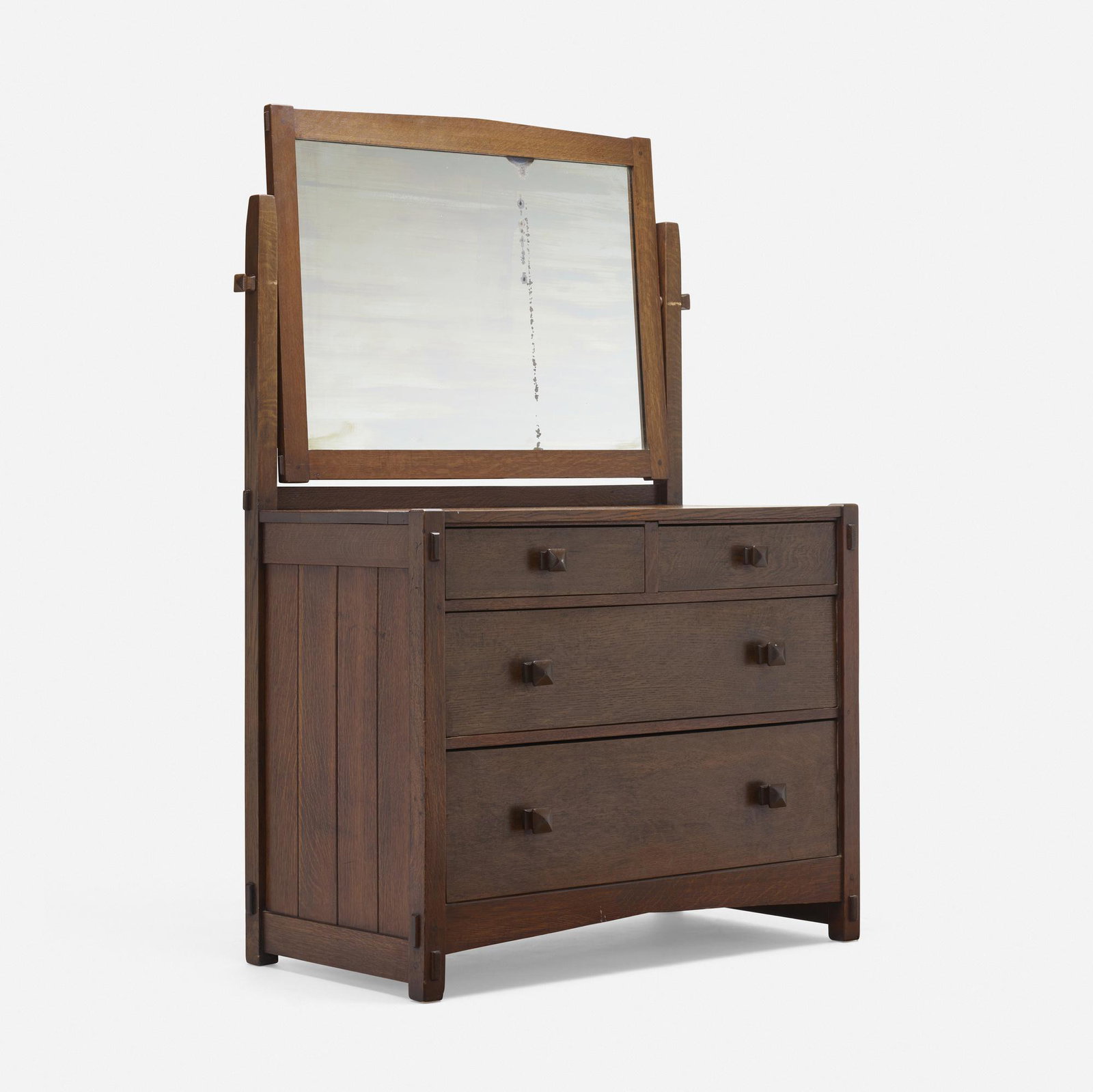 Gustav Stickley, Early dresser with mirror (1 of 5)