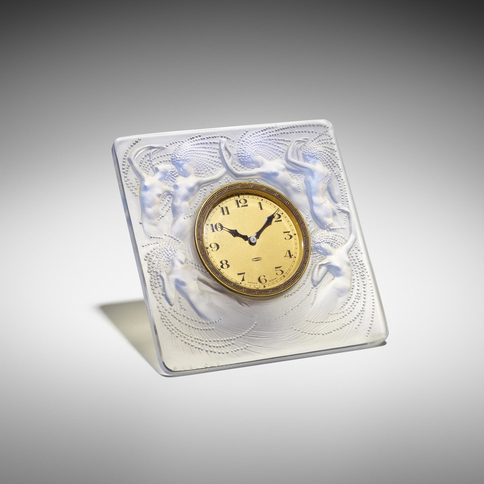 Rene Lalique, Naiades eight-day clock, model 764 (1 of 5)