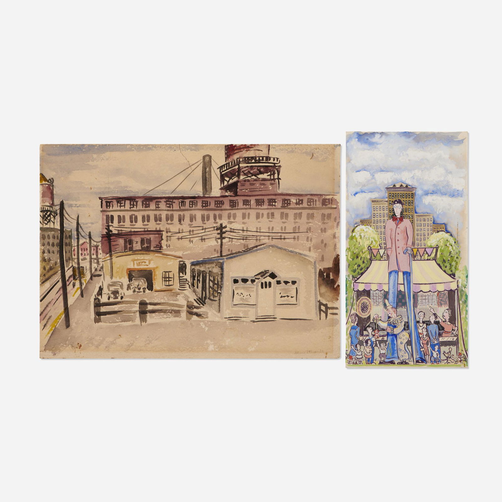 John F. Stenvall, Chicago Scenes (two works) (1 of 2)