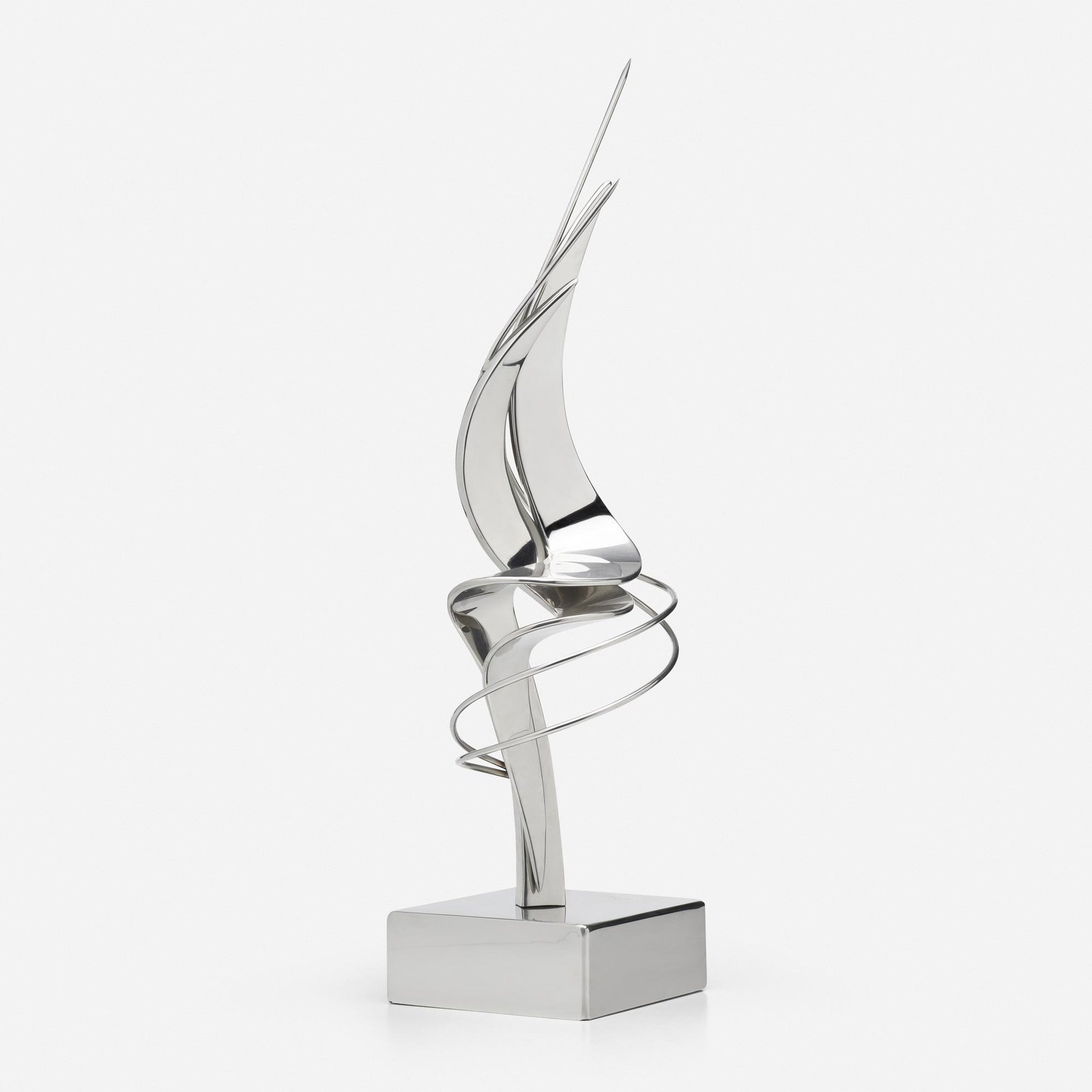 Leonardo Nierman, Flama de la esperanza: Leonardo Nierman Flama de la esperanza 2013 stainless steel 25 h x 7.5 w x 7.5 d in (63 x 19 x 19 cm) Etched signature and number to side near base 'Nierman I/VI'. This work is number 1 from th