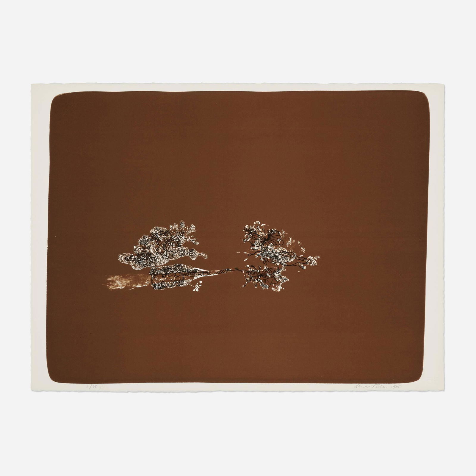 Bernard Cohen, Untitled VIII: Bernard Cohen Untitled VIII (from the Lithographs I-IX portfolio) 1965lithograph in colors image: 21 h x 27.5 w in (53 x 70 cm) sheet: 22.125 h x 30 w in (56 x 76 cm) Signed, titled, dated