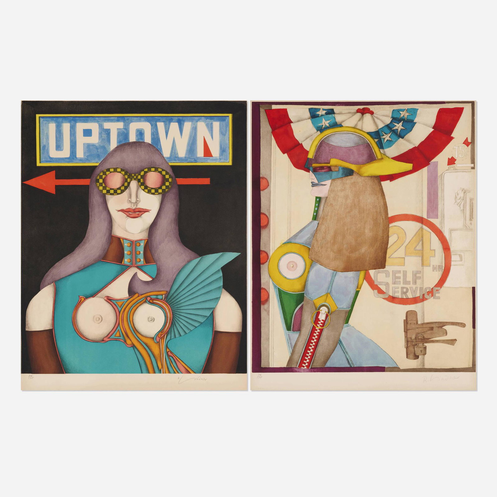 Richard Lindner, two works (1 of 2)