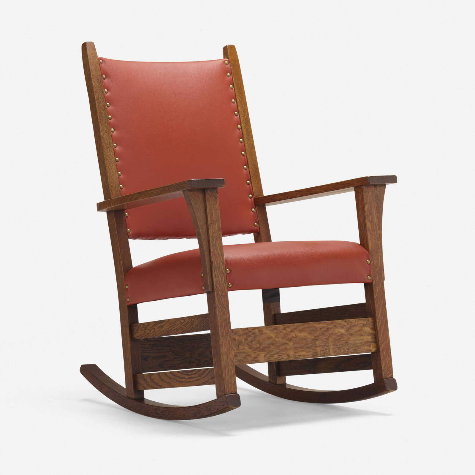 Gustav Stickley, Rocker, Model 477 Variant Auction