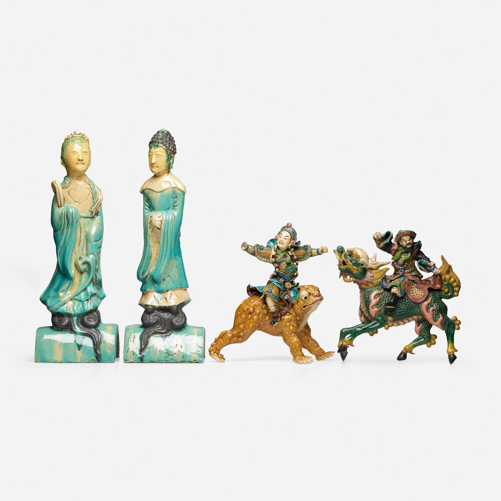 Chinese, Four Ming-style roof ornaments (1 of 5)