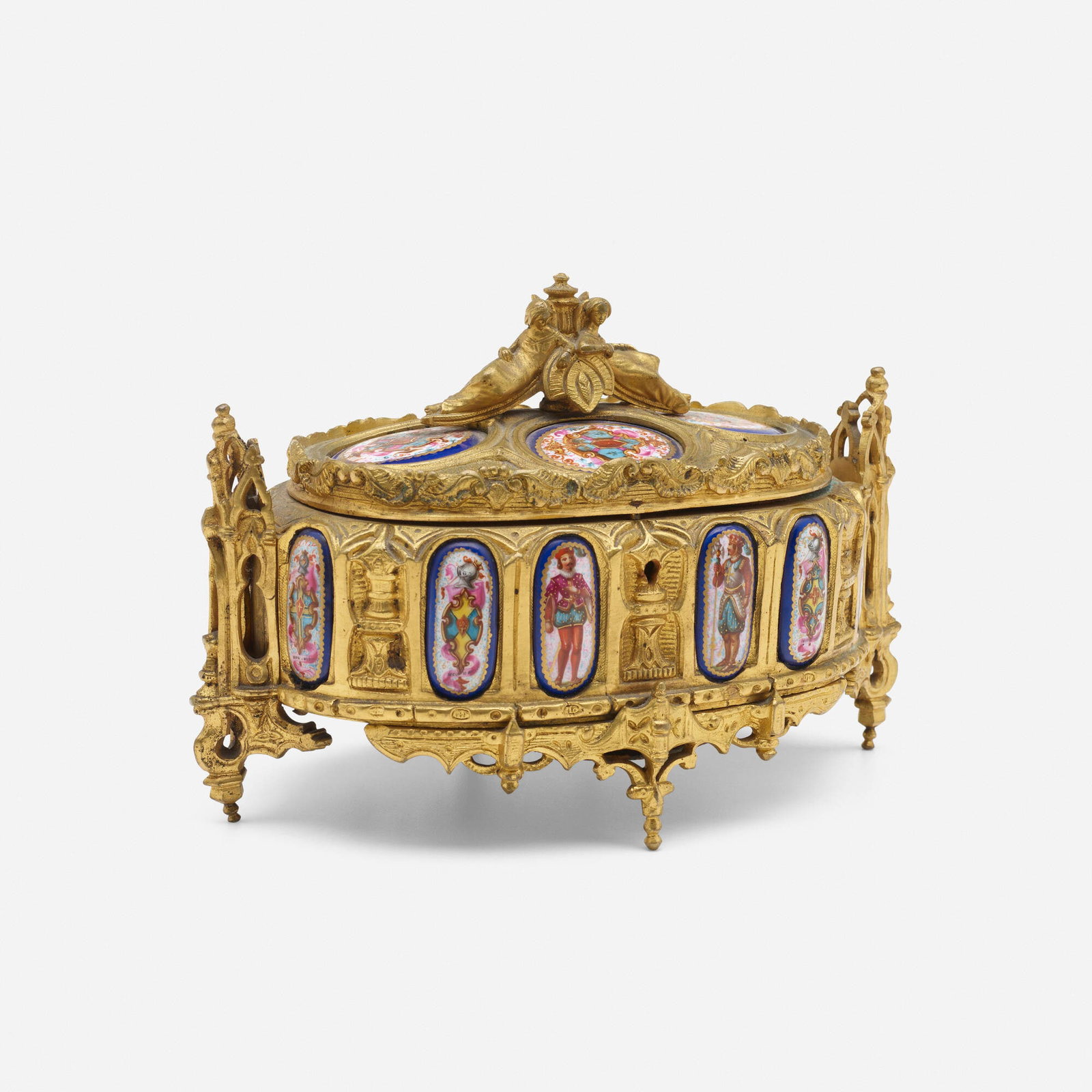 Continental, Jewelry casket with Gothic motifs (1 of 5)