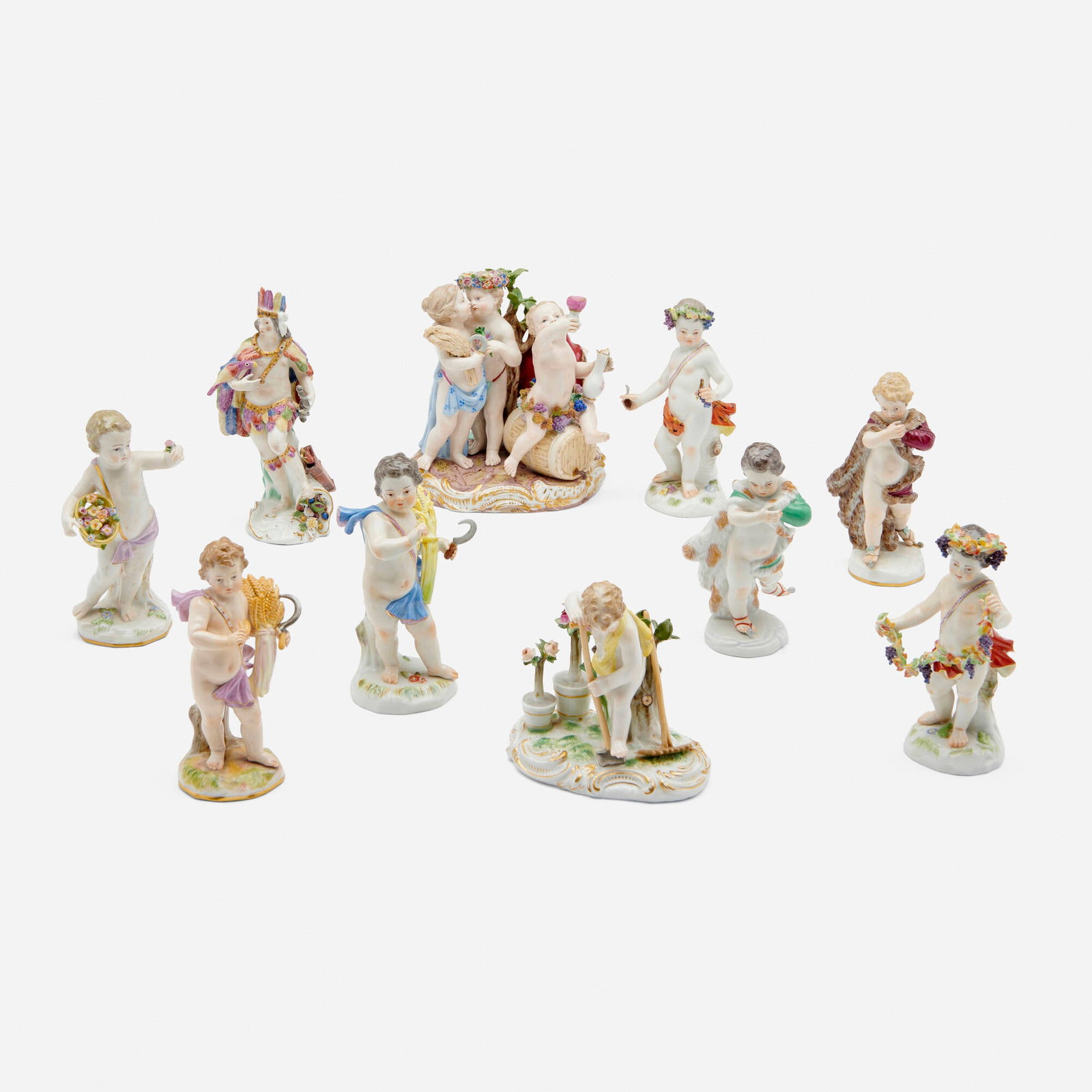 Meissen, Collection of ten figurines (1 of 5)