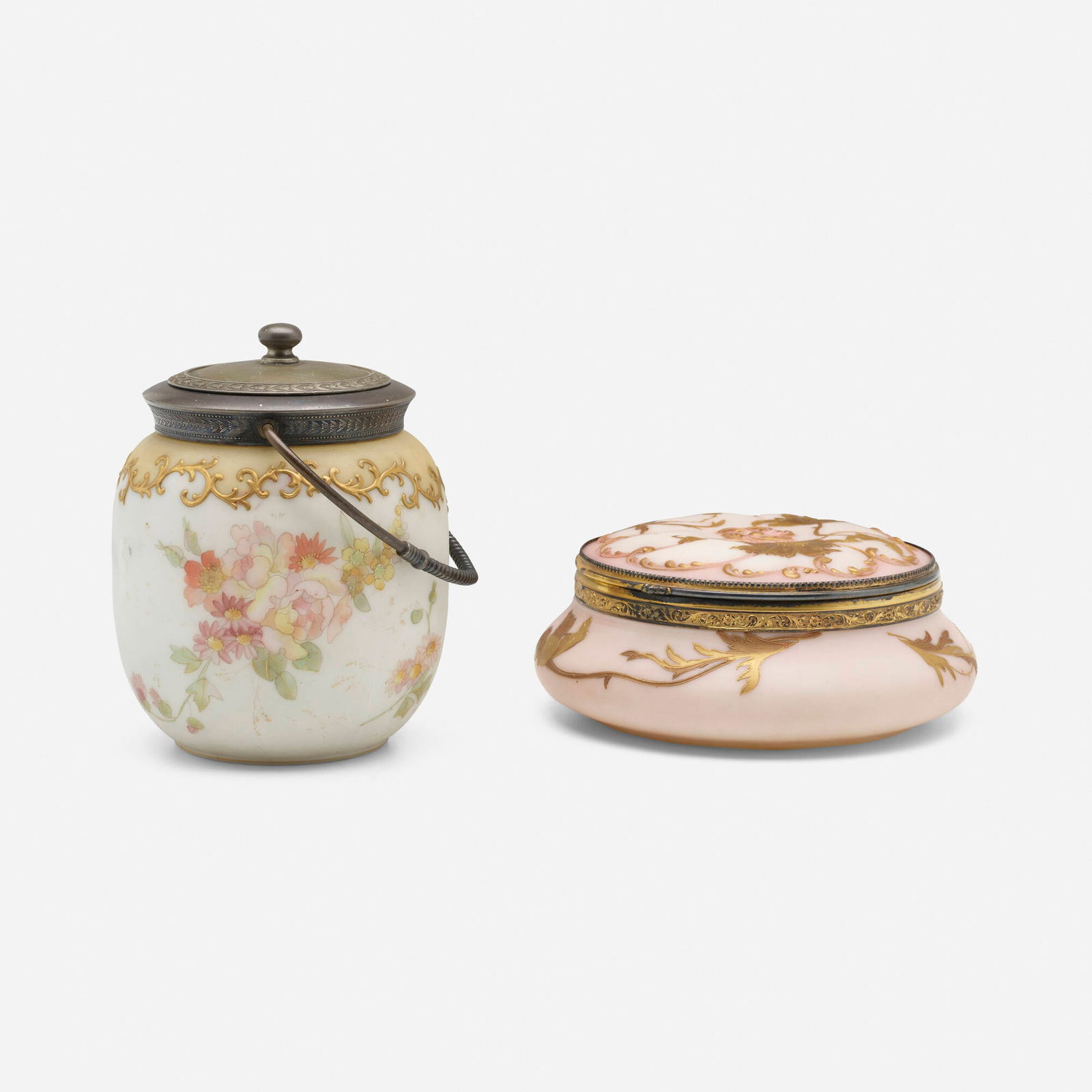 Mt. Washington Glass Co., Lidded jars (1 of 6)