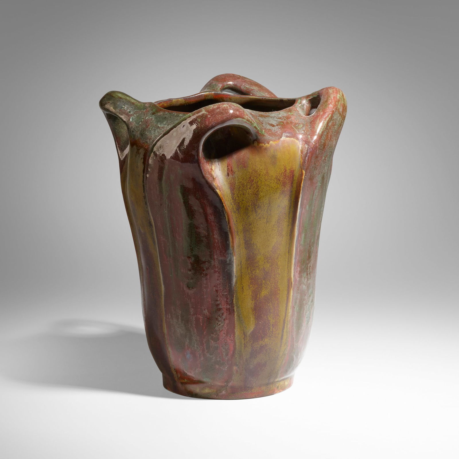 Atelier de Glatigny, Vase: Atelier de Glatigny Vase France, c. 1899glazed stoneware 8.75 h x 7 dia in (22 x 18 cm) Incised manufacturer's mark to underside 'Glatigny'. This work will ship from Lamber