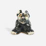 Weller Pottery, Rare Black Pop-Eyed Dog figure